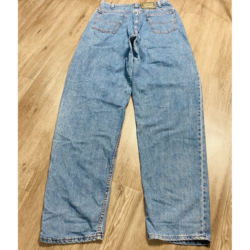 Vintage Levis Extremely Big Jean Baggy Wide Leg Light Wash Denim USA Mens 29x31